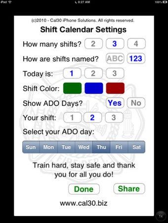 Image 4 for Shift Calendar