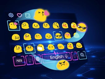 Image 2 for Neon Keyboard Theme