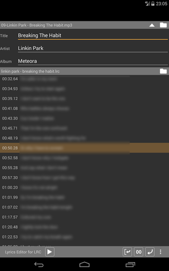 Imagen 3 para Lyrics Editor for LRC