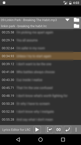 Imagen 1 para Lyrics Editor for LRC