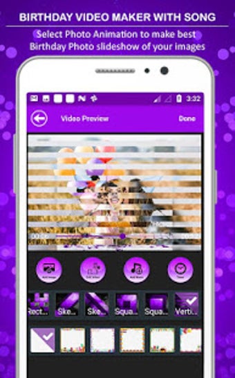 Imagen 1 para Birthday Video Maker with…