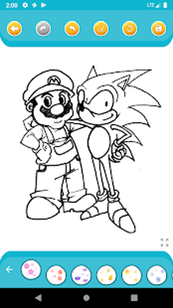 Image 3 for coloring book for sonic