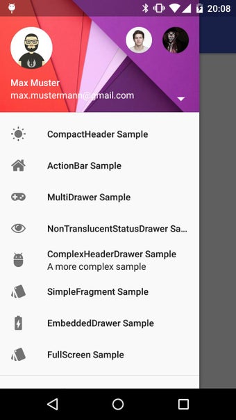 Image 0 for MaterialDrawer Sample