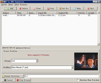 Imagen 0 para MOV to AVI Converter