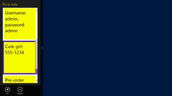 Image 0 for Pin-a-note for Windows 8