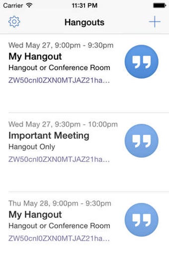 Image 0 for Entry for Google Hangouts