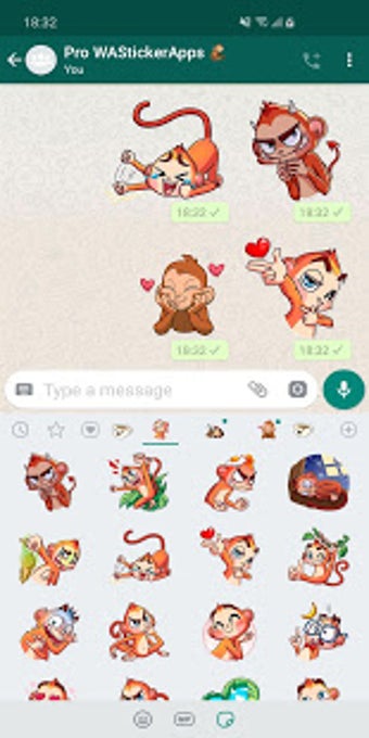 Image 2 for New Funny Monkey Stickers…