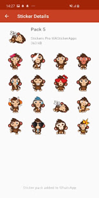 Image 1 for New Funny Monkey Stickers…