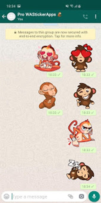 Image 0 for New Funny Monkey Stickers…