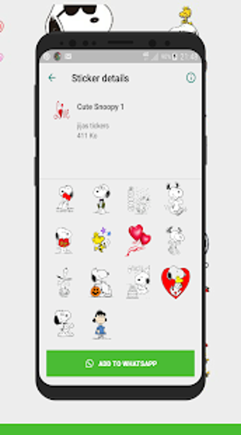 Imagen 0 para Cute Snoopy Stickers For …
