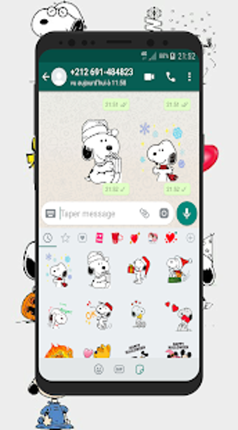 Imagen 1 para Cute Snoopy Stickers For …