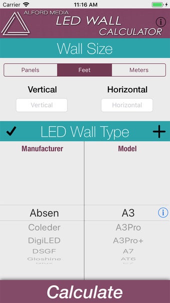 Image 0 for Alford LED Wall Calculato…