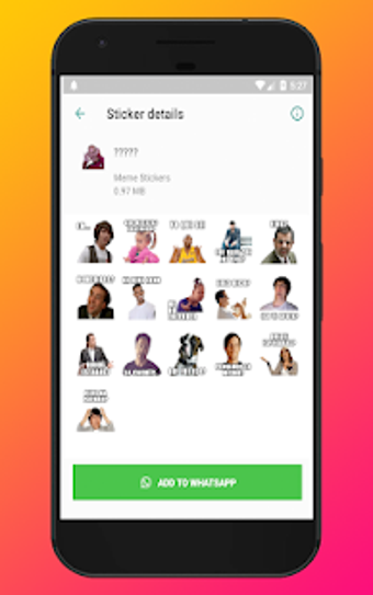 Image 0 for WAStickerApps - Memes Fra…