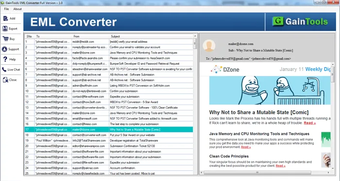 Image 0 for GainTools EML to PST Conv…