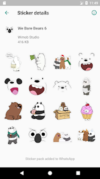 Image 2 for We Bare Bears Stickers fo…