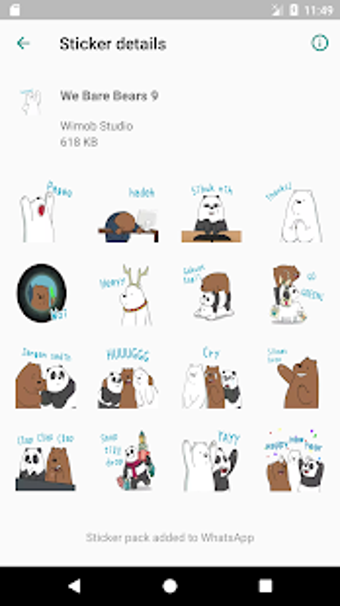 Image 1 for We Bare Bears Stickers fo…