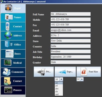 Image 0 for AeContacter