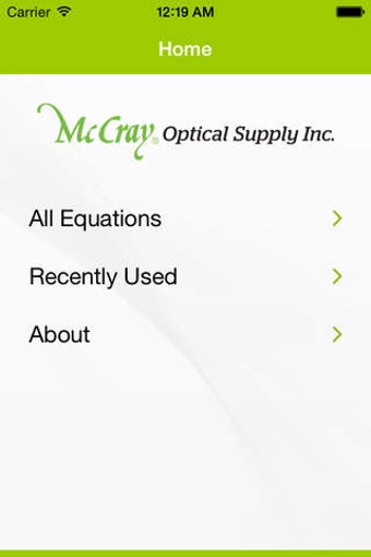 Image 0 for McCray Optical Equations