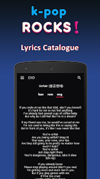 Imagen 0 para K-pop Rocks Lyrics