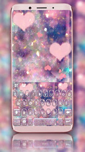 Image 2 for Rose Gold Heart Keyboard …