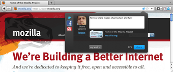 Image 0 for Firefox Share alpha