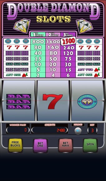 Imagen 1 para Double Diamond Slot Machi…