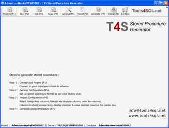 Image 0 for T4S Stored Procedure Gene…
