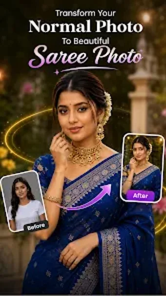 Imagen 0 para Women Saree AI Photo Edit…