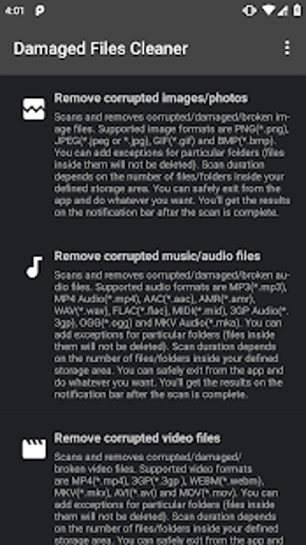 Imagen 2 para Damaged Files Cleaner PRO