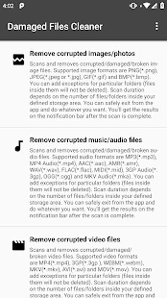 Image 1 for Damaged Files Cleaner PRO