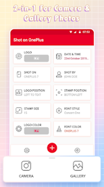Imagen 3 para Shot On Stamp for OnePlus…