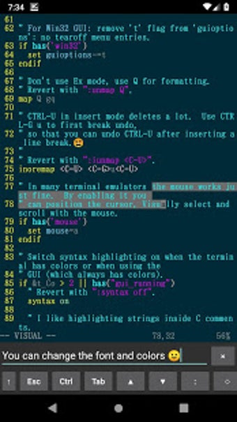 Imagen 1 para DroidVim