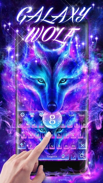 Imagen 1 para Galaxy Wolf Keyboard Them…