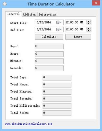 Image 0 for Time Duration Calculator