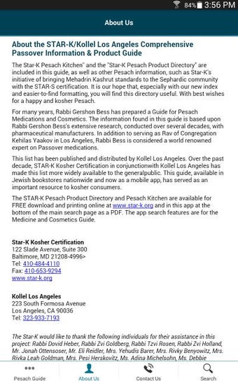 Image 0 for Star-K Passover Directory