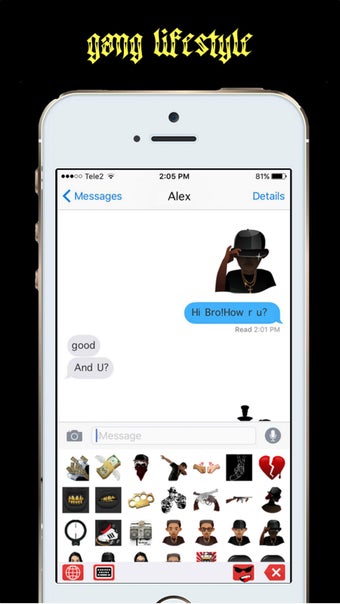 Image 1 for GangMoji - Gangster Emoji…