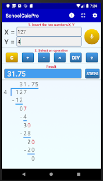 Image 0 for Long Division Calculator …