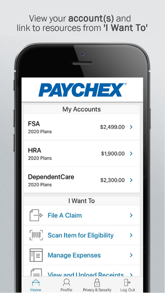 Image 0 for Paychex Benefit Account