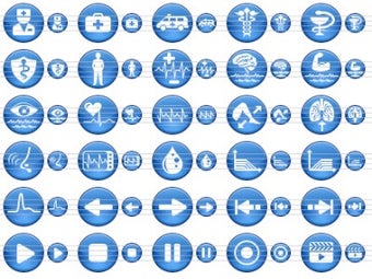 Image 0 for Blue Medical Icons