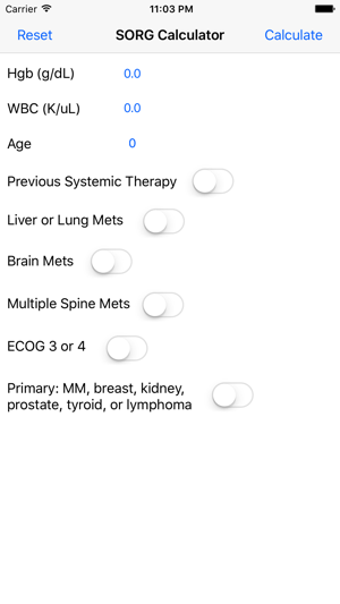Image 0 for SORG Spine Metastases Sur…