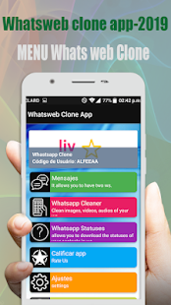 Image 4 for WhatsWeb Clone app-2019