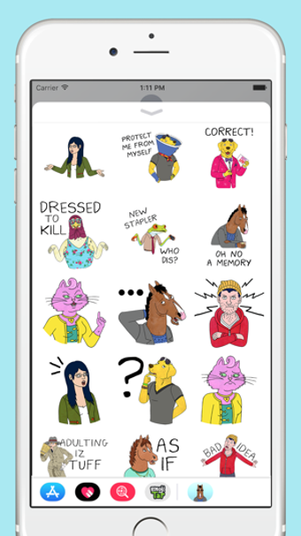Image 1 for BoJack Horseman Stickers