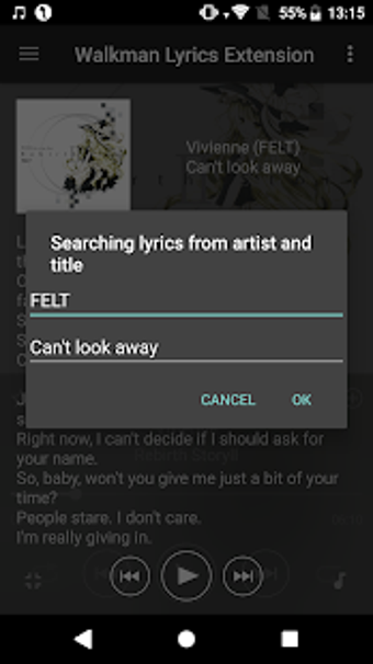 Image 0 for Walkman Lyrics Extension