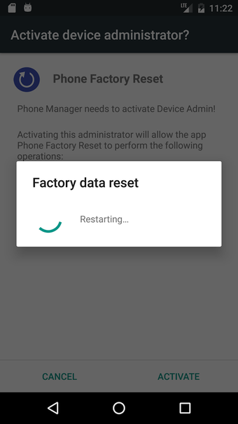 Image 1 for Phone Factory Reset