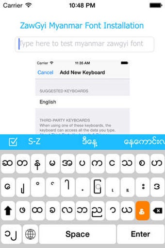Image 0 for TaKaung Myanmar Keyboard