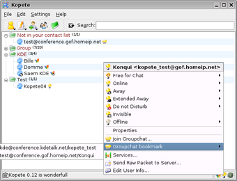 Imagen 1 para Kopete for Linux
