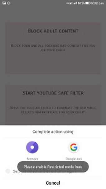 Imagen 1 para Porn Block App