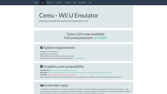 Image 0 for Cemu - Wii U Emulator