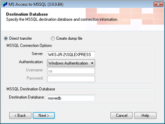 Image 0 for Access to MSSQL