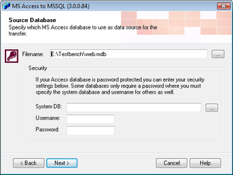 Image 0 for Access to MSSQL
